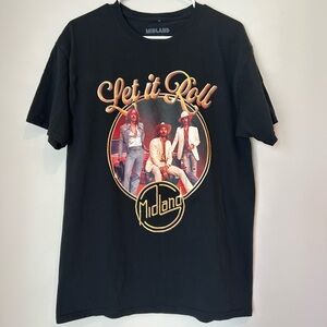 Midland Let It Roll Large Black T-shirt
